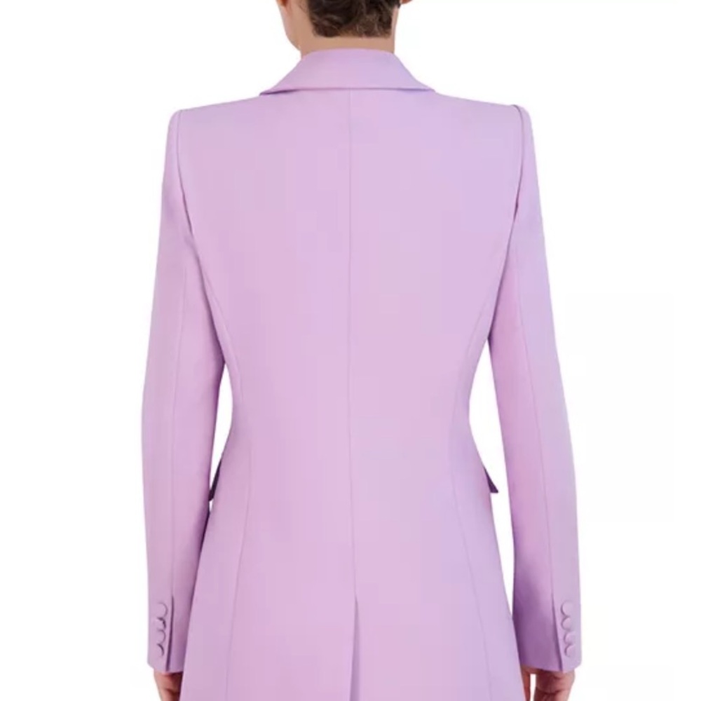 BCBGMaxAzria Lavender lilac Single-Button Tailored Blazer size 8 - Picture 4 of 7